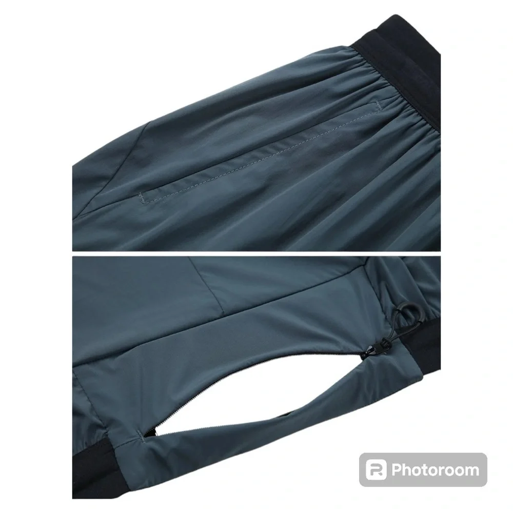 Aha Selected Men’s Pace Breaker Shorts 2-N-1 lined black size Large - Picture 4 of 7